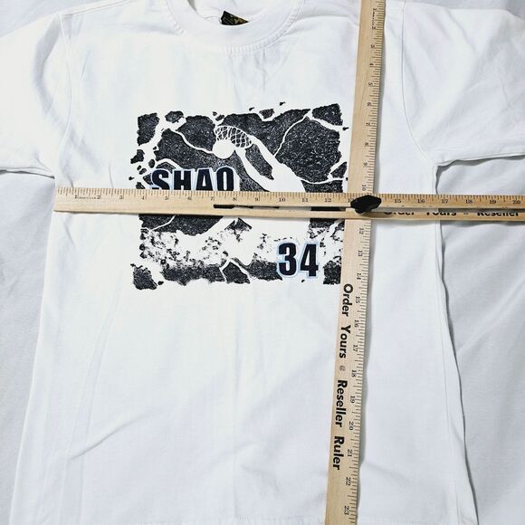 Shaq Boys Graphic T-Shirt White Size Large Polyester Blend Short Sleeve Pullover - Picture 3 of 12